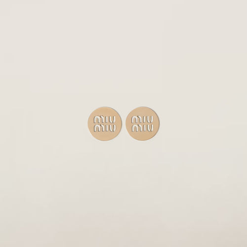 MIU MIU Miu Logo Earrings | 繆繆 耳環 (金色)