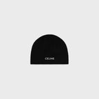 CELINE Beanie in wool | 賽琳 冷帽 (黑色)