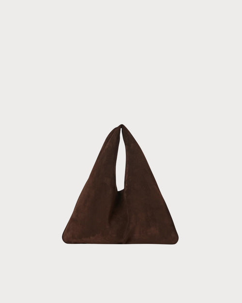THE ROW Small Bindle Bag in Suede | 手袋 (深啡色)