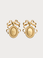CHRISTIAN DIOR Dior Medaillon Earrings(Gold)