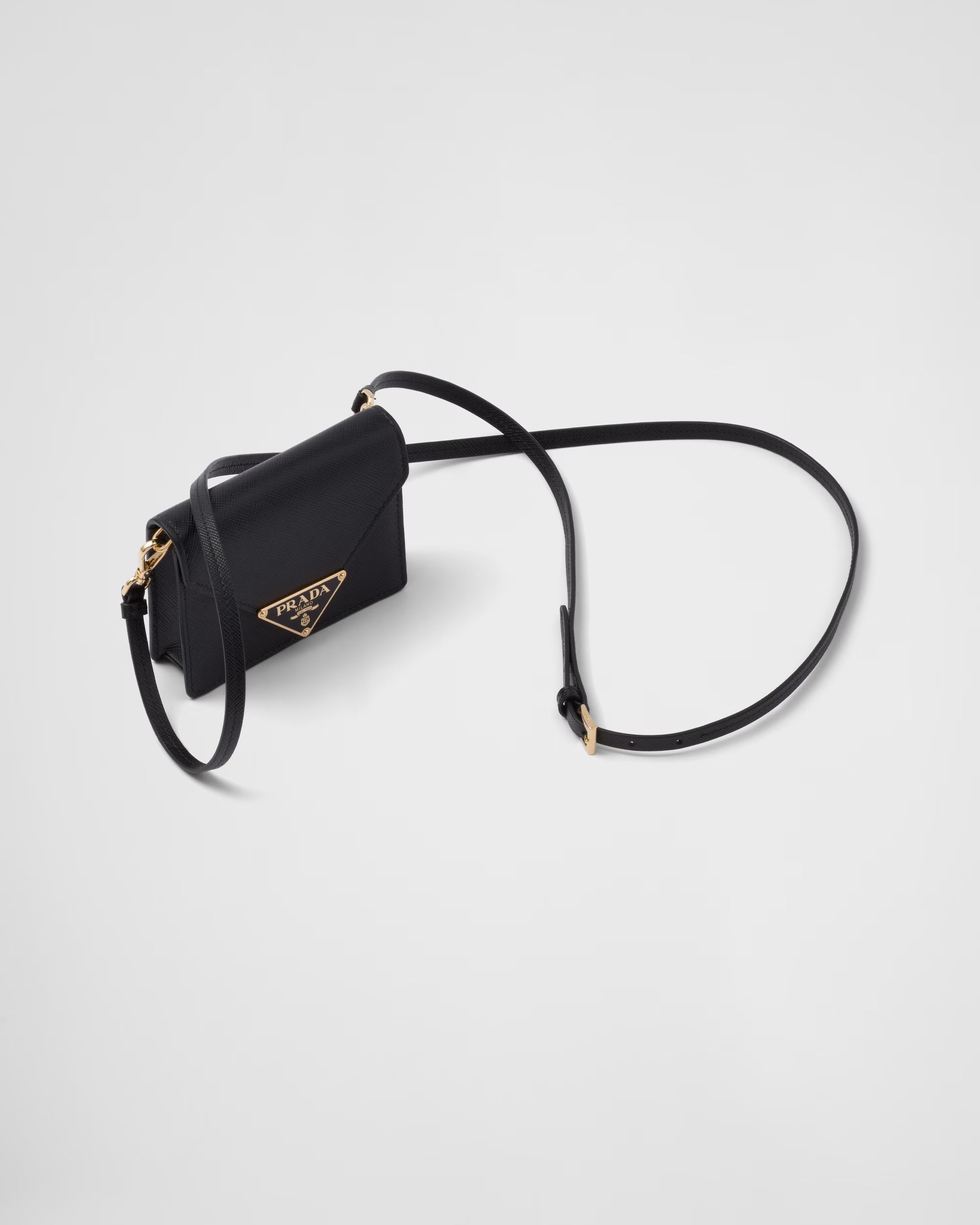 Prada shoulder strap card holder hotsell