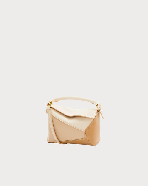 LOEWE Mini Puzzle Bag | 罗意威迷你手袋(米色拼色)