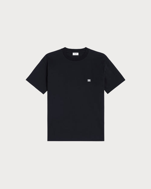 CELINE (M) Triomphe Loose T-Shirt Cotton Jersey(Many)