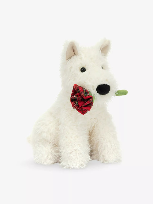 JELLYCAT Munro Scottie Dog 'love You' 25CM | 蒙羅·斯科蒂狗“愛你”公仔 (白色)