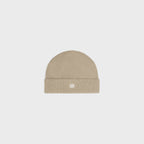 CELINE Triomphe Beanie in wool and cashmere | Celine beanie (sand)
