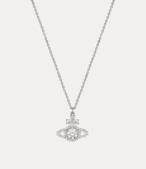 VIVIENNE WESTWOOD Valentina Orb Pendant Necklace | Queen Mother Necklace (Silver)