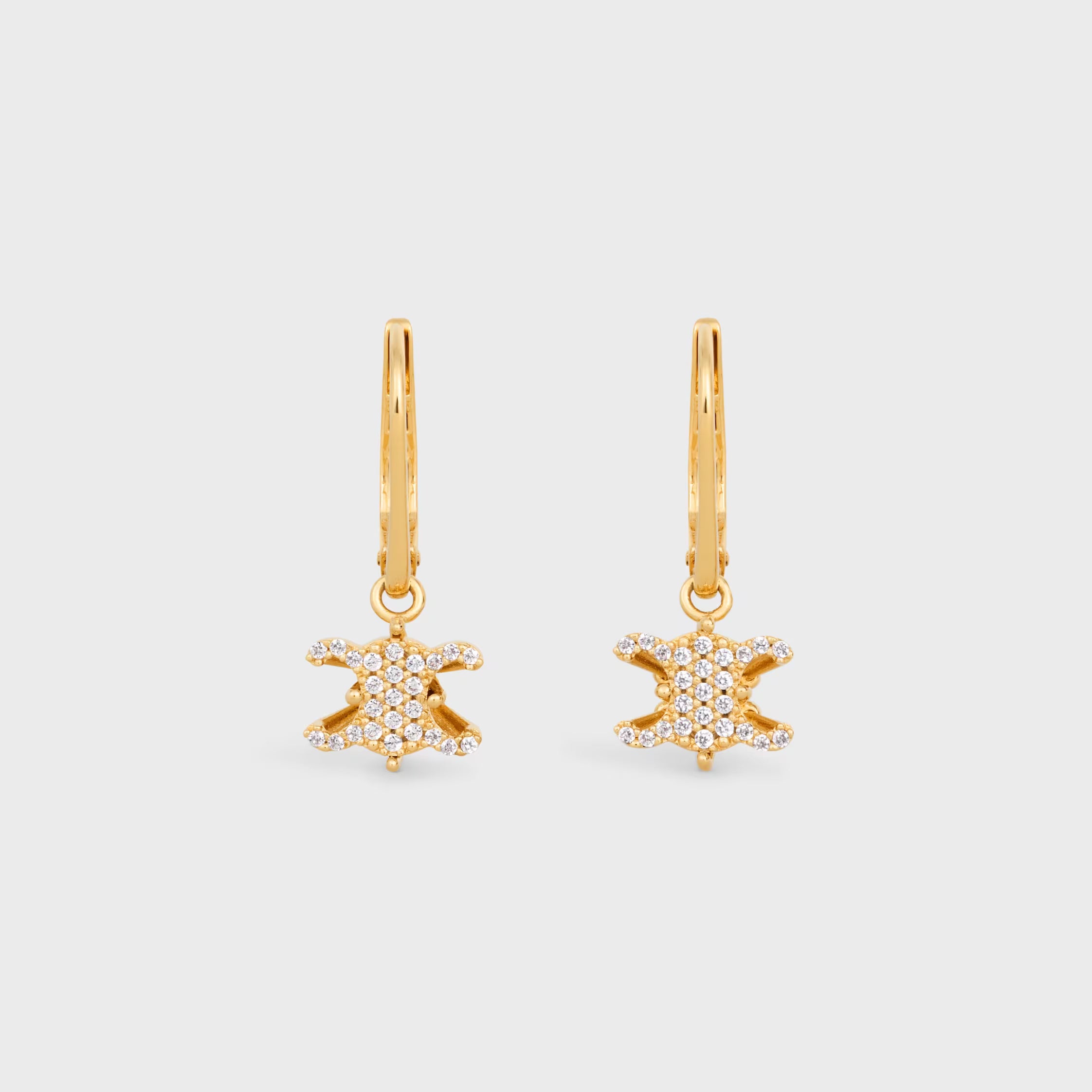 CELINE Triomphe Solitaire Sparkle Earrings | 賽琳耳環(金色