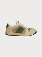 GUCCI Men's GG Screener Sneaker(Beige)