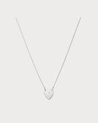 GUCCI Trademark Necklace with Heart Pendant Silver | 古馳 頸鏈 (銀色)