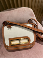 DELVAUX Canvas Lingot Taurillon Soft Leather(PM/Tan)