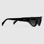 GUCCI Cat-Eye Frame Sunglasses | Gucci Sunglasses (Black)