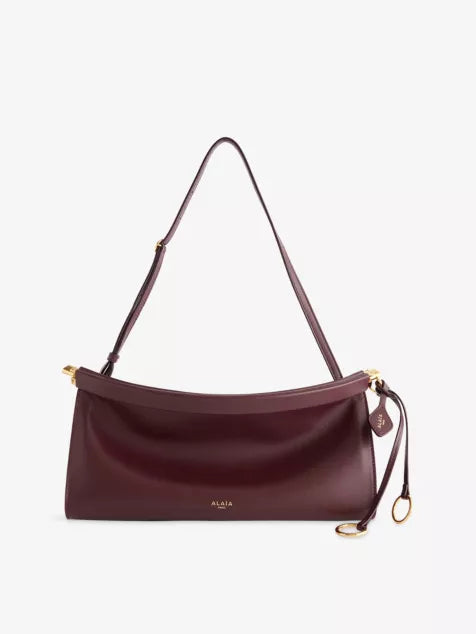 ALAIA Le Click East West Leather Shoulder Bag Rouge Grenat | 手袋 (石榴紅)