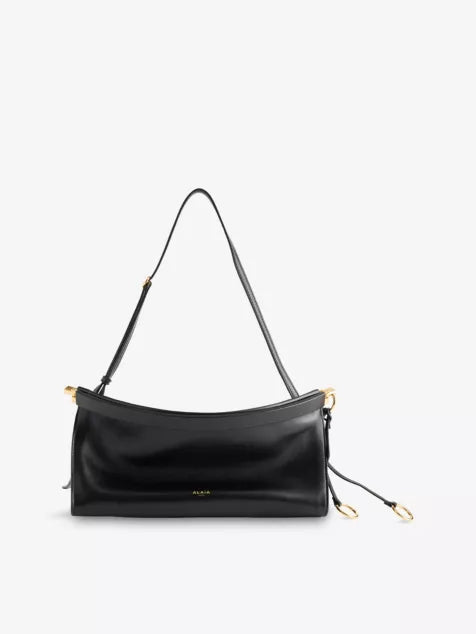 ALAIA Le Click East West Medium Leather Shoulder Bag Noir | 手袋 (黑色)