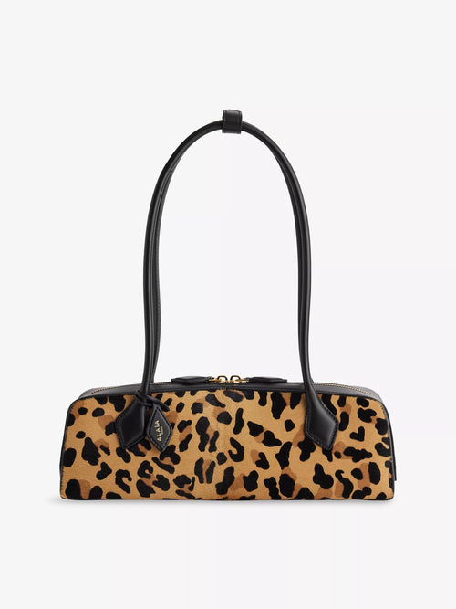 ALAIA Le Teckel Medium Leather Shoulder Bag Brun Sepia | 手袋 (啡色)