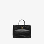 BURBERRY Small Rocking Horse Tote Croc-Effect Black | 博柏利 鱷魚皮手袋 (細碼/黑色)