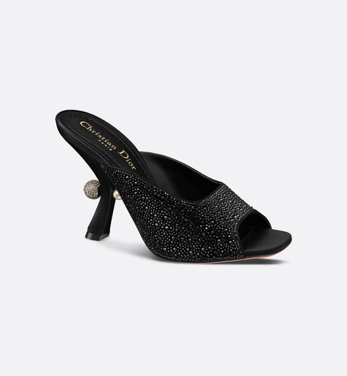 CHRISTIAN DIOR Women's Dior Or Dior Tribales Heeled Slide | Dior high-heeled sandals (multi-color)