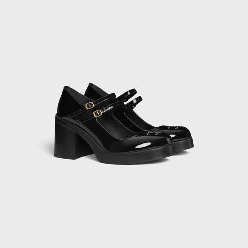 CELINE Tess babies in Patent Calfskin Black | 賽琳 Tess 漆皮小牛皮娃娃鞋(黑色)