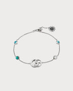 GUCCI GG Marmont Mother-of-Pearl Bracelet | 古驰 手链 (银色)