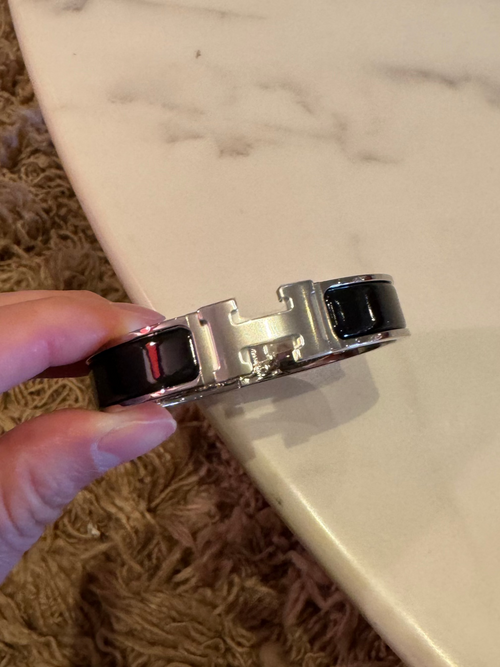 HERMES Clic H Bracelet Silver | Hermès silver bracelet (multi-color)