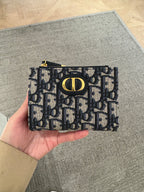 CHRISTIAN DIOR 30 Montaigne Dahlia Wallet | 迪奧 銀包 (Blue Oblique)