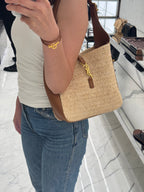 YSL SAINT LAURENT LE 5 A 7 Supple Small in Raffia | 聖羅蘭 草編袋 (啡色)
