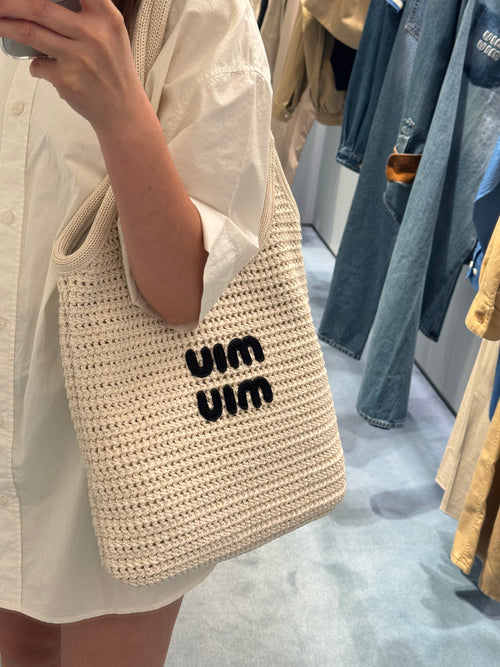 MIU MIU Ivy Raffia-Effect Woven Tote Bag | 繆繆 草編袋 (多色)