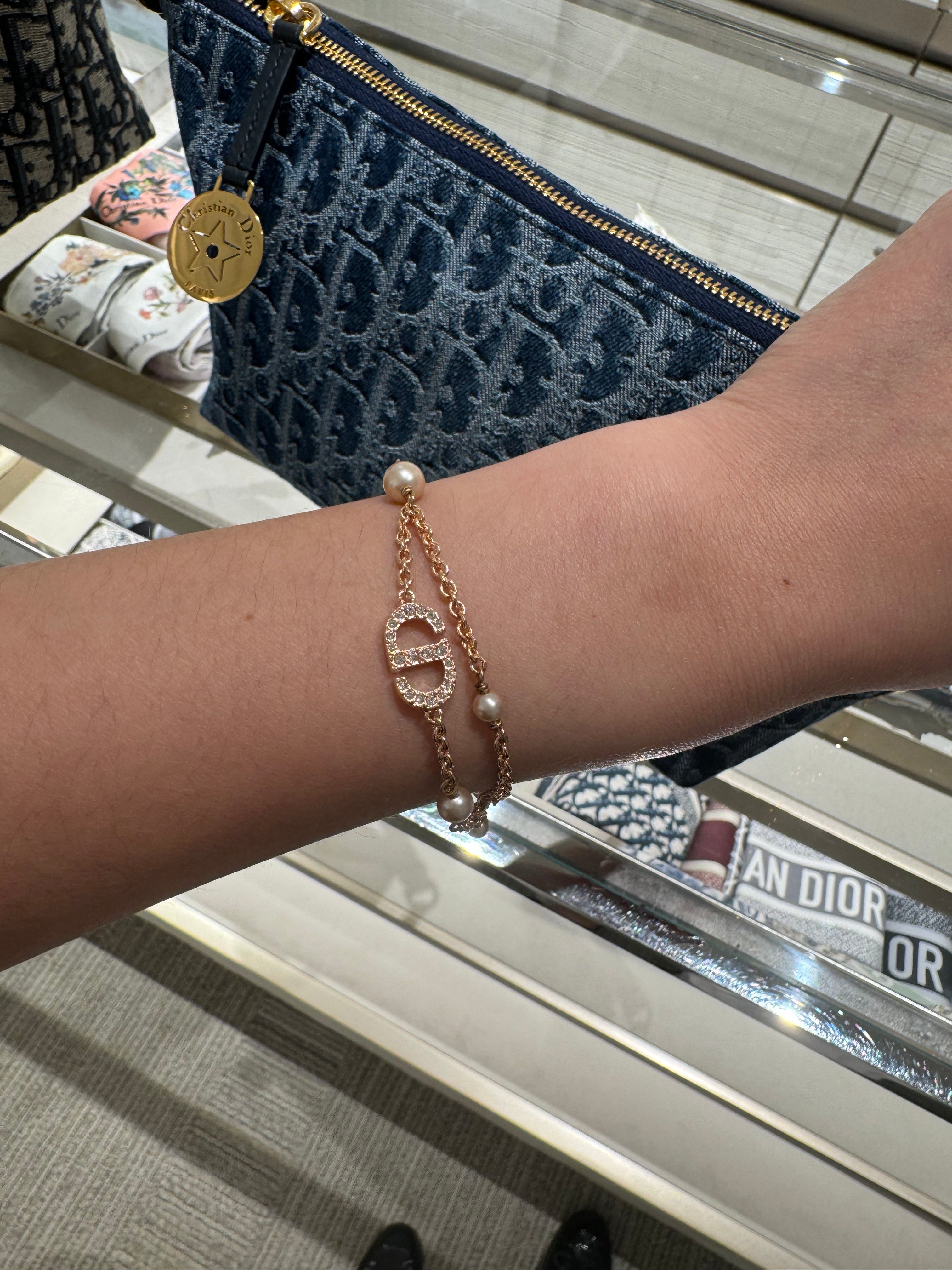 CHRISTIAN DIOR Petit CD Bracelet Dior bracelet pink LondonKelly