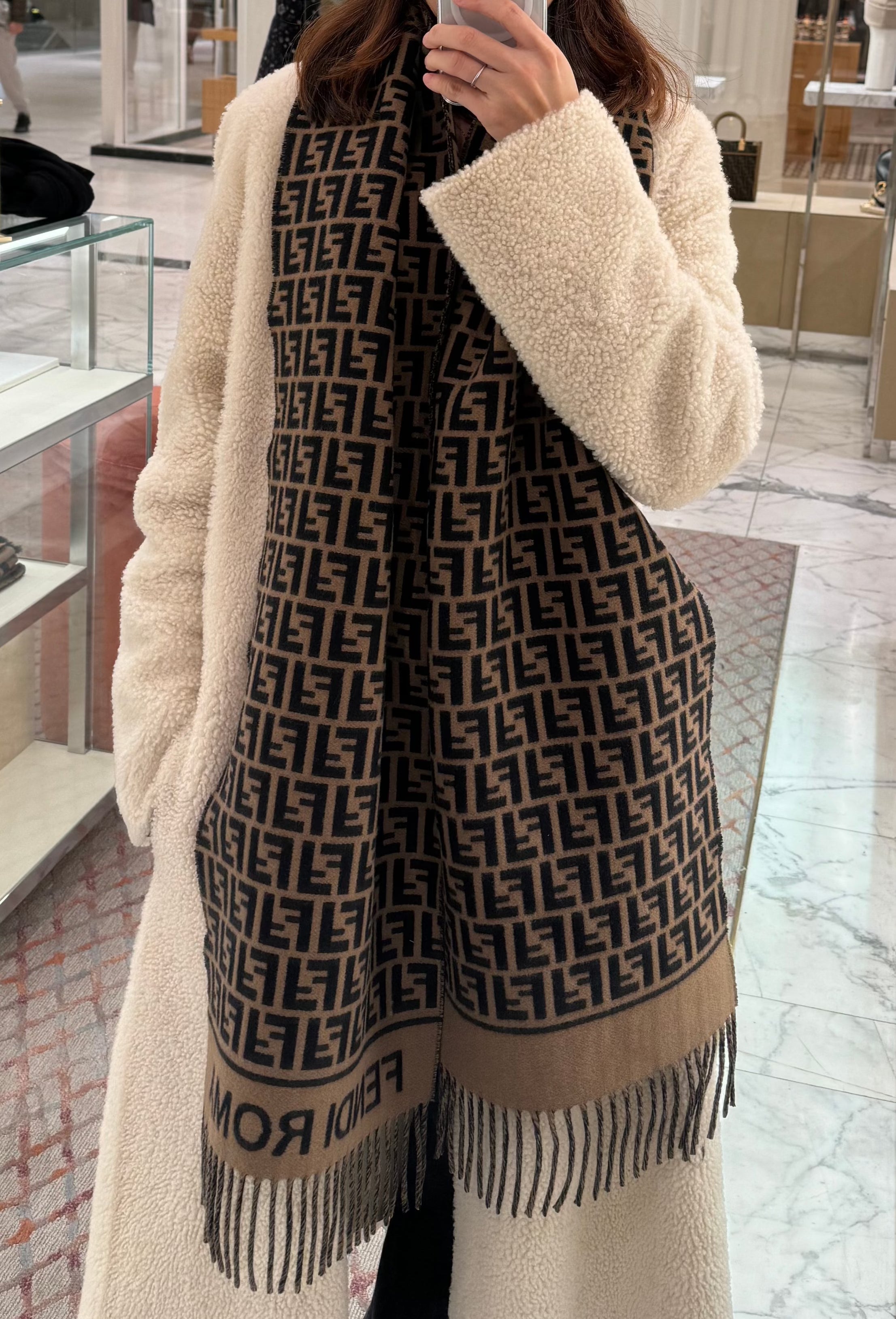 Fendi scarf selfridges best sale