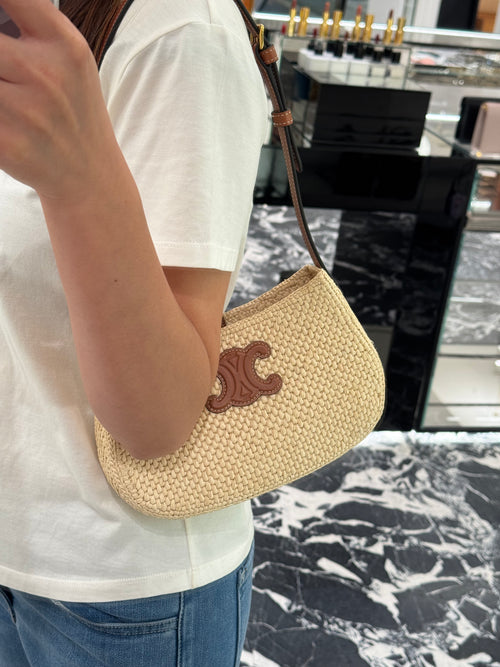 CELINE Medium Tilly Bag Raffia | 賽琳 草編袋 (啡色)