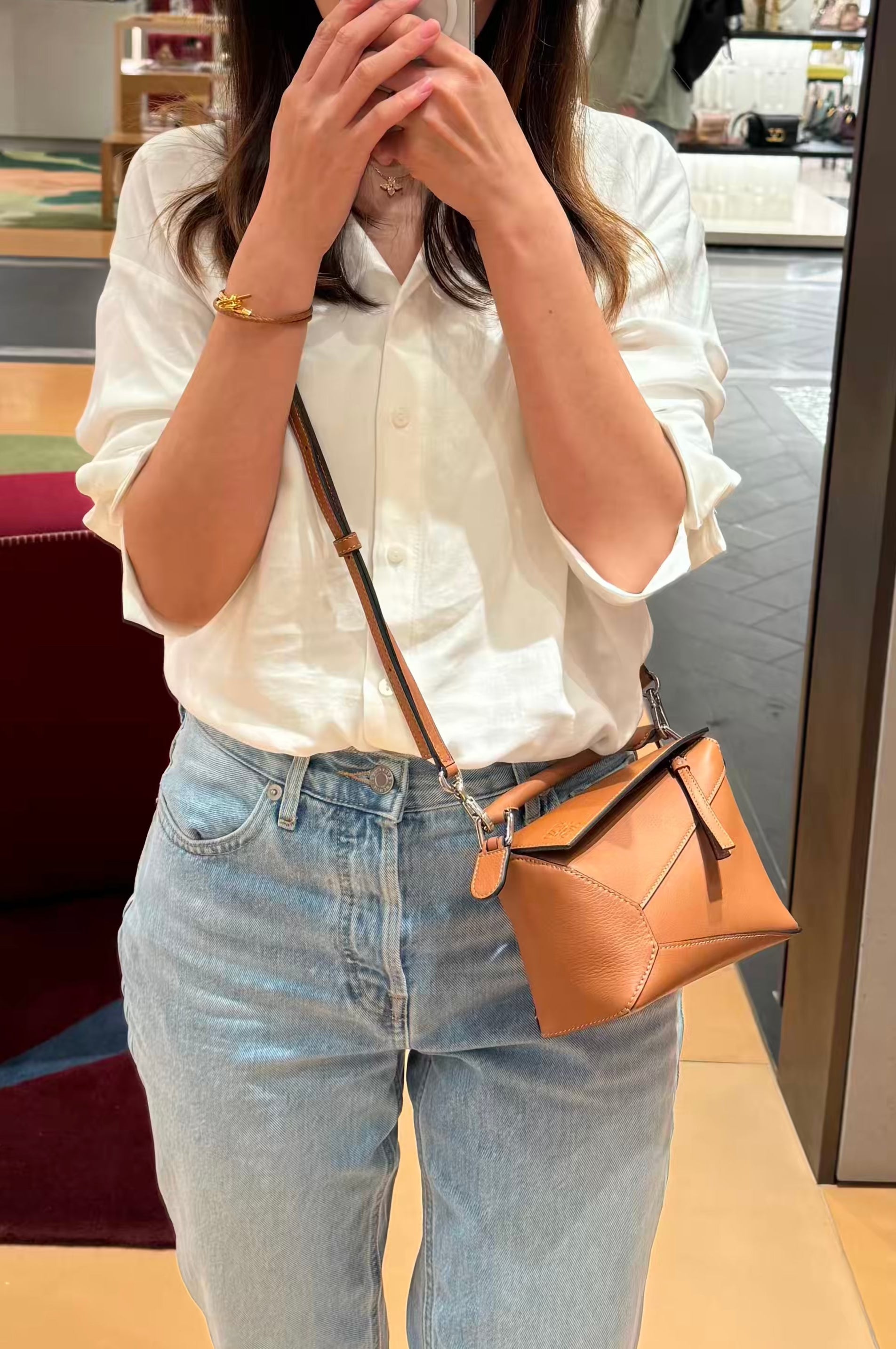 LOEWE Mini Puzzle bag in classic calfskin | 羅意威迷你手袋(多色