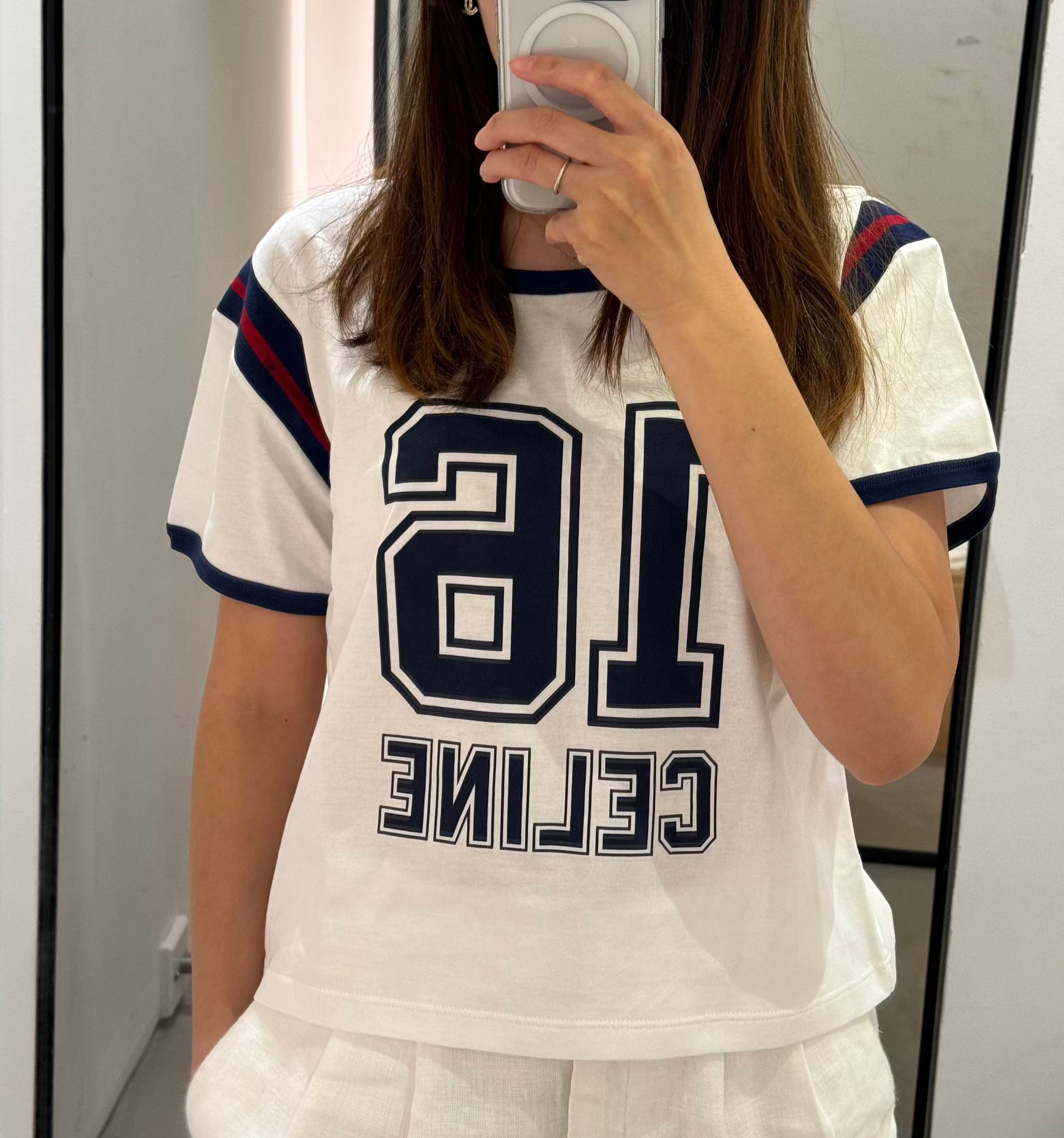 CELINE 16 Cotton Boxy T-Shirt | 賽琳短袖T恤(白色) – LondonKelly 英國名牌代購