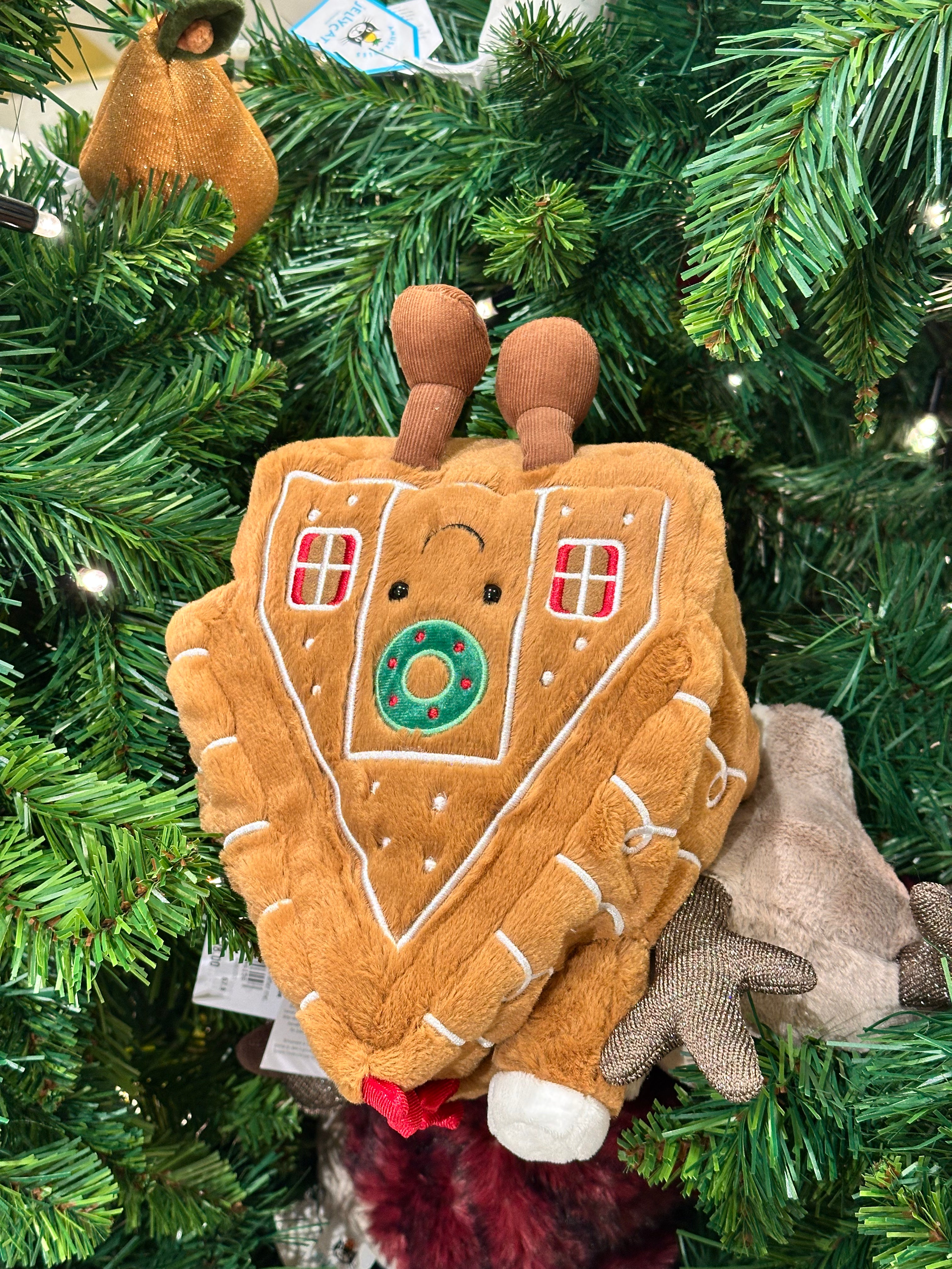 JELLYCAT Amuseables Gingerbread House | Gingerbread House Figure