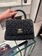 CHANEL Coco Handle Bag Quilted Denim(Mini/2 Colors)