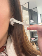 CHANEL CC Crystal Earrings | 香奈兒 耳環 (銀色)