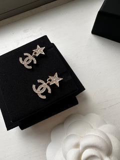 CHANEL Star CC Earrings | 香奈兒 幸運星星耳環 (金色)