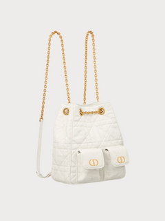 CHRISTIAN DIOR Dior Caro Multicarry Backpack with Chain(Medium/2 Colors)