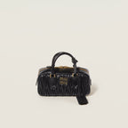MIU MIU Arcadie Matelasse Nappa Leather Bag Regular Size | 繆繆 手袋 (黑色)