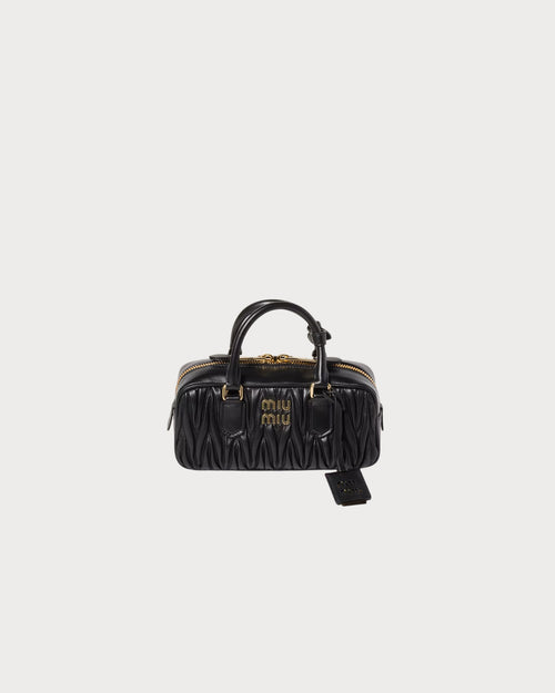 MIU MIU Arcadie Matelasse Nappa Leather Bag Regular Size | 缪缪 手袋 (黑色)