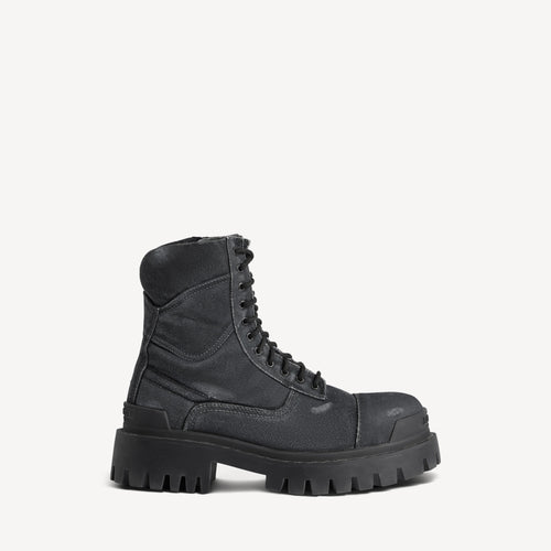 BALENCIAGA Men's Combat Strike Boot | 巴黎世家 男仕短靴 (黑色)