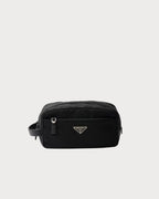 PRADA 2NA819 Men's Re-Nylon and Saffiano Leather Travel Pouch Black | 普拉達 男仕旅行收納袋 (黑色)