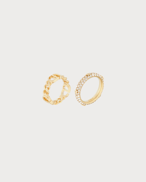 CHRISTIAN DIOR Petit CD Ring Set | 迪奧 戒指一套 (金色)