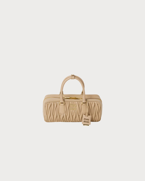 MIU MIU Matelasse Nappa Leather Bag | 繆繆 手袋 (Sand Beige)