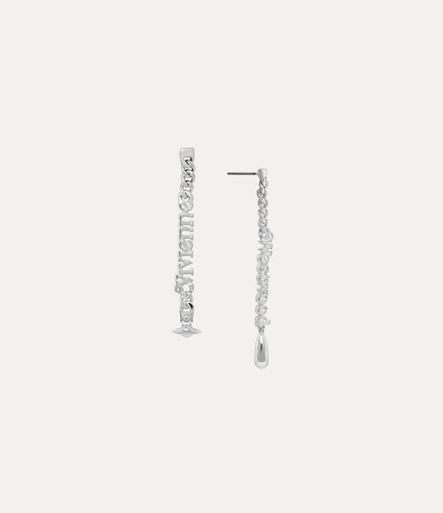 VIVIENNE WESTWOOD Millicent Platinum Earrings | 西太后 耳環 (銀色)
