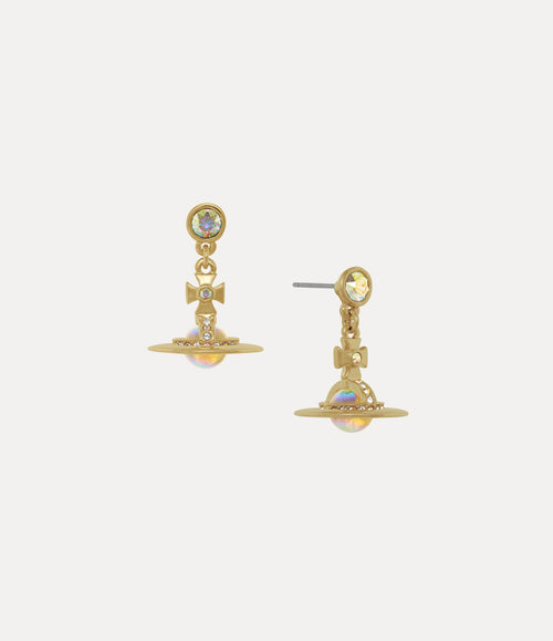 VIVIENNE WESTWOOD New Petite Orb Gold Earrings | 西太后 耳環 (金色)