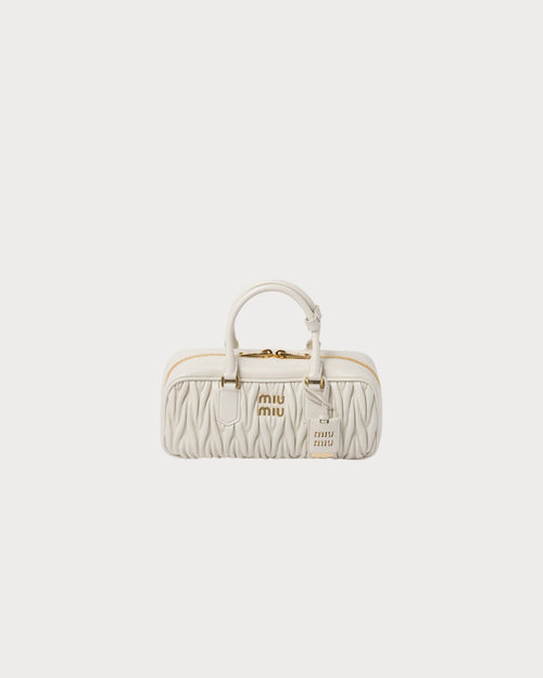 MIU MIU Matelasse Nappa Leather Bag | 繆繆 手袋 (White)