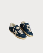 GOLDEN GOOSE Women's Super-Star LTD in blue suede with white star | 黃金鵝 女款 Super-Star LTD 藍色麂皮款,搭配白色星星(藍色)