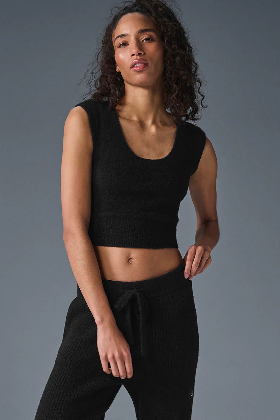 ALO YOGA Snuggle Up Sweater Short Sleeve Knit(4 Colors