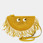 ANYA HINDMARCH Eyes Half Moon Cross - body | 安雅·希德瑪芝 Eyes 半月形斜背包(小茴香黃) - LondonKelly 英國名牌代購