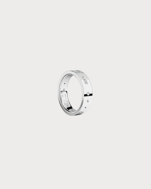 APM MONACO A20448OX LOVE Morse Code Ring | 摩斯密码戒指 (银色) - LondonKelly 英国名牌代购
