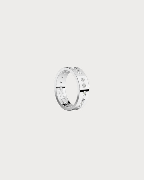 APM MONACO A21436OX SMILE Morse Code Ring | 摩斯密码戒指 (银色) - LondonKelly 英国名牌代购